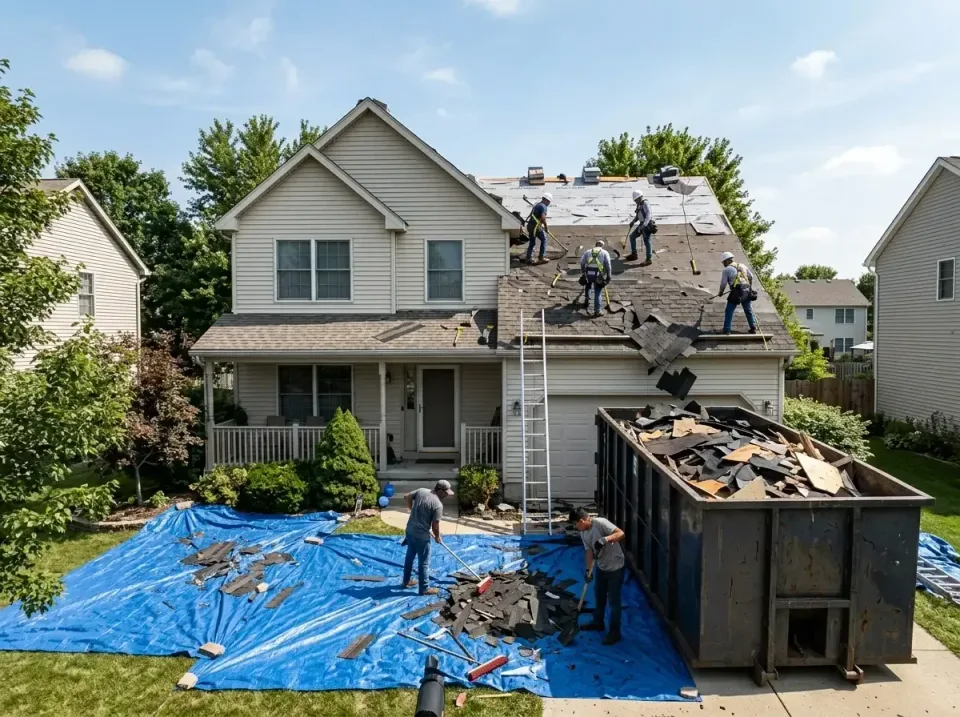 roof-replacement-debris-remova-004 — frequently asked questions, Cheapest Dumpster Rentals in Hutchinson Island South, FL